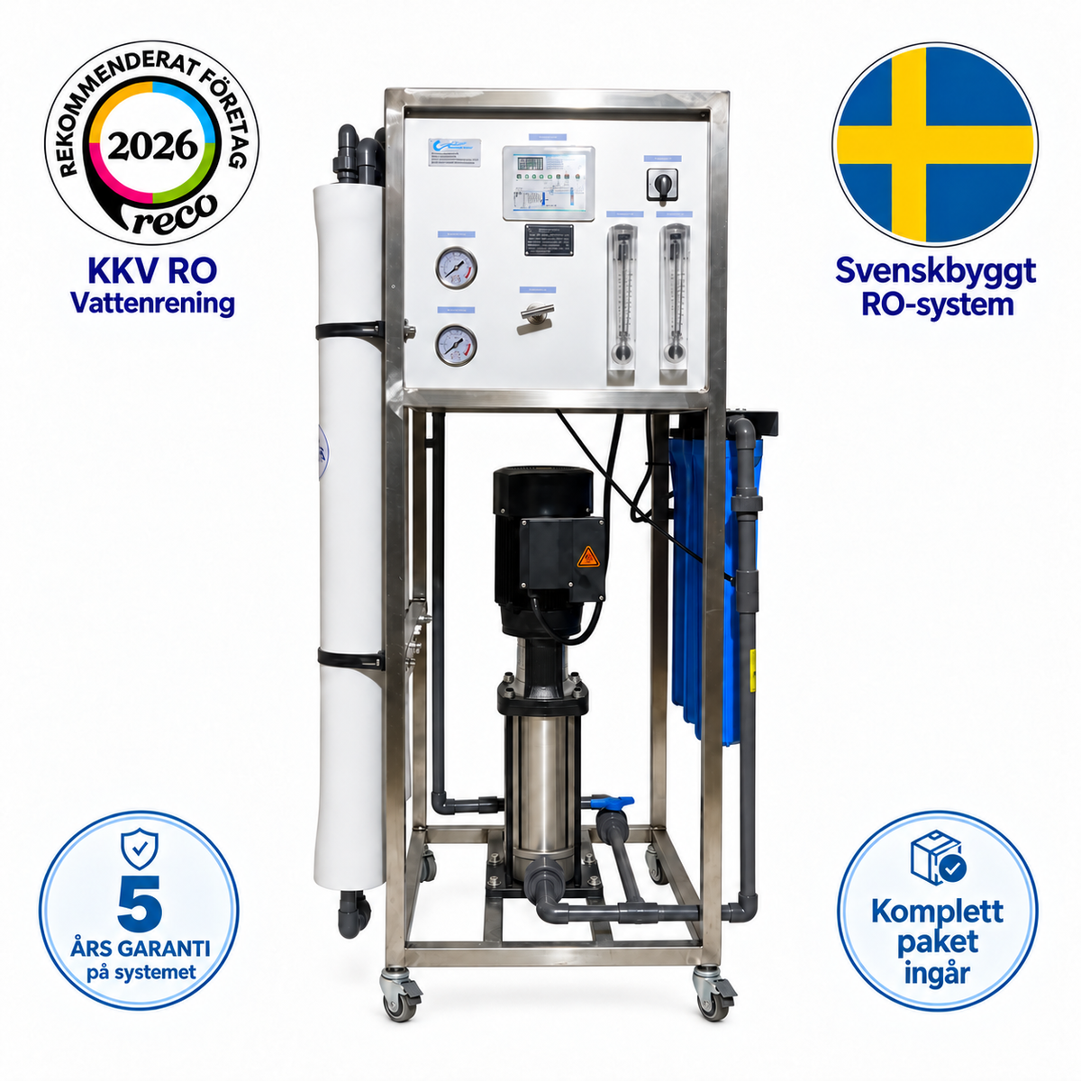 Svenskbyggt RO-system HS750 – inkl. installation & 750L tank