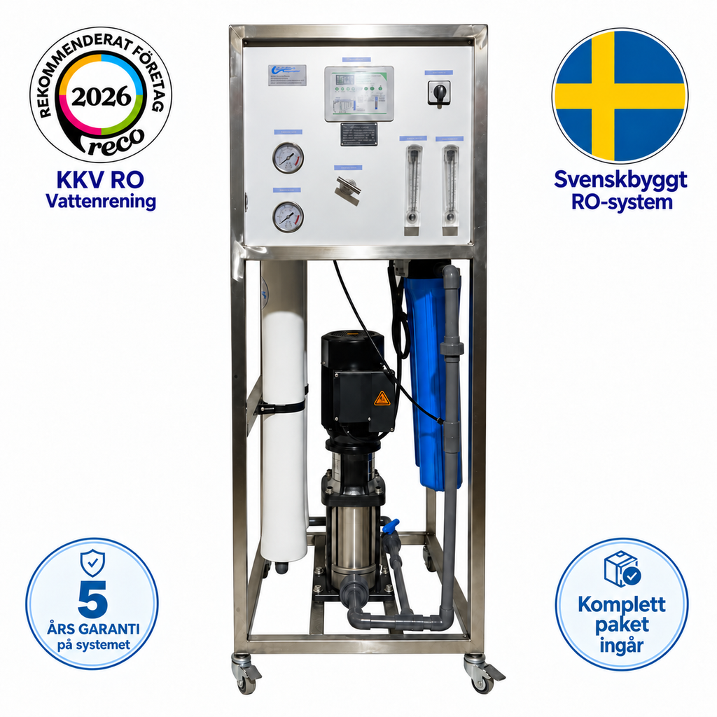 Svenskbyggt RO-system HS500 – inkl. installation & 500L tank